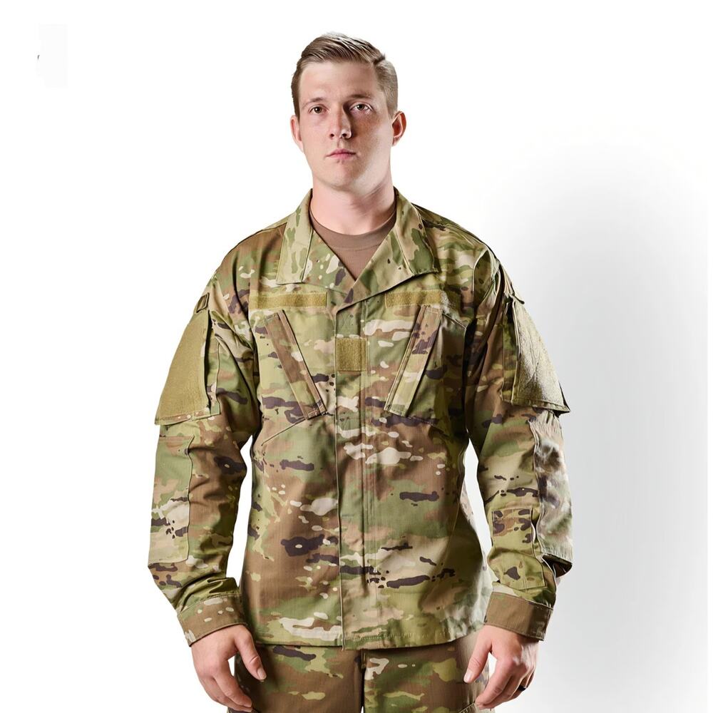 NWT US Army OCP Combat Coat Large Long ACU Scorpion Camo Uniform Jacket Bug Guar